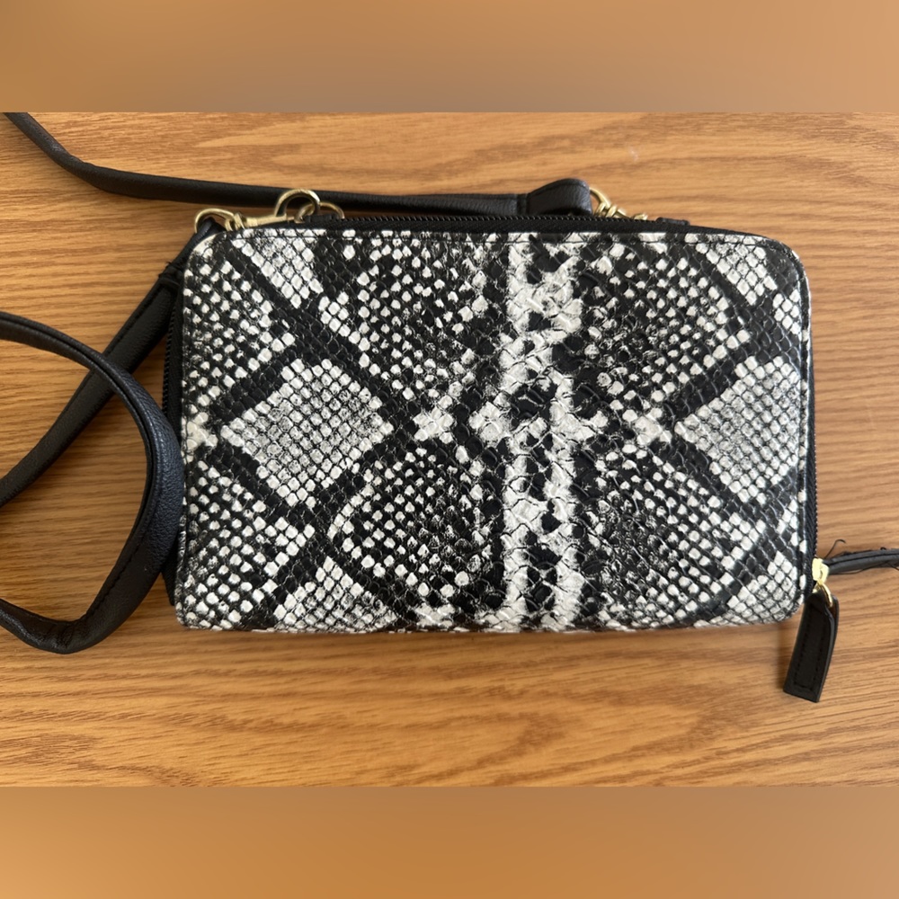Zebra Print Wallet Crossbody